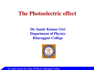 The Photoelectric Effect: Dr. Samir Kumar Giri's Research