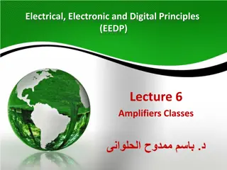 Amplifiers in Electrical and Electronic Principles