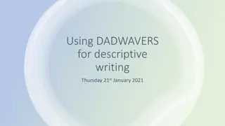 Engaging Descriptive Writing Techniques with DADWAVERS