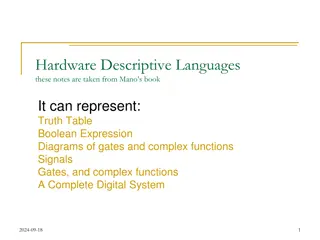 Hardware Descriptive Languages in Digital Systems