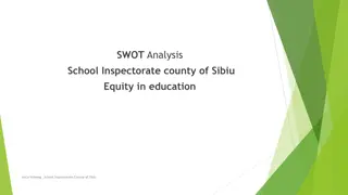 SWOT Analysis of School Inspectorate for Equity in Education in Sibiu County