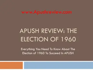 The Election of 1960: Key Points and Impact