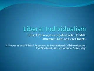 Ethical Philosophies of John Locke, JS Mill, Immanuel Kant, and Civil Rights