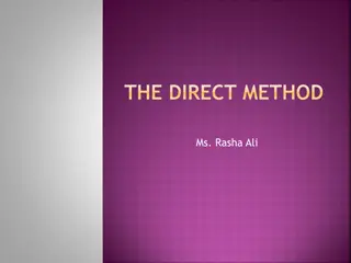 The Direct Method in Language Teaching