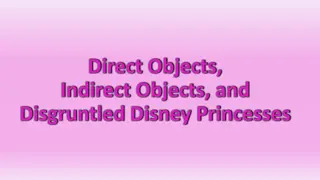 Direct and Indirect Objects in Sentences