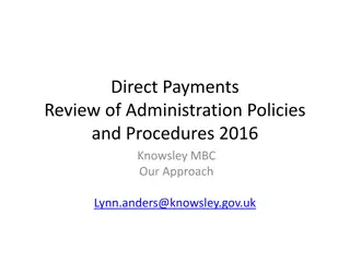 Review of Direct Payments Administration Policies and Procedures 2016