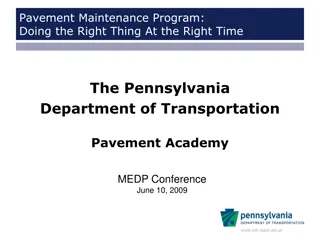 Effective Pavement Management Program Overview