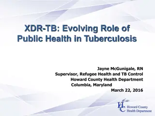 Public Health and Tuberculosis: A Focus on XDR-TB in Howard County, Maryland