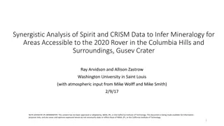 Synergistic Analysis of Spirit and CRISM Data for Mineralogy Inference in Gusev Crater