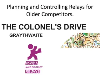 Planning and Controlling Relays for Older Competitors