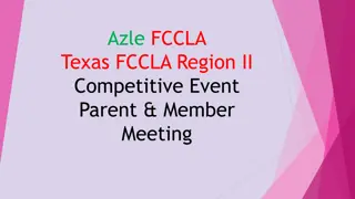 Important Information for Azle FCCLA Texas Region II Competitive Event Attendees