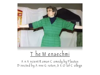 A Playful Comedy: The Menaechmi by Plautus at St. Olaf College