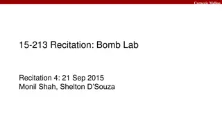 Carnegie Mellon Bomb Lab Overview and Examination