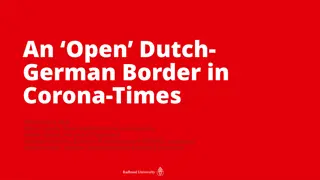 An Open Dutch-German Border in Times of Corona