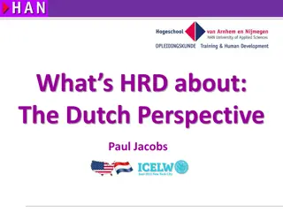 Human Resource Development from the Dutch Perspective