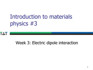 Electric Dipole Interaction in Materials Physics