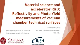 Reflectivity and Photo-Yield Measurements for Vacuum Chamber Surfaces