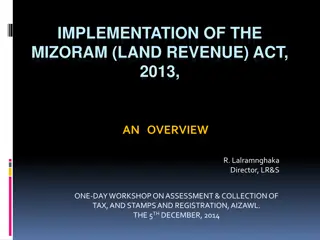 Overview of the Mizoram Land Revenue Act, 2013