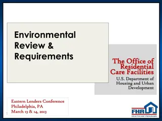 Environmental Review Requirements for Residential Care Facilities