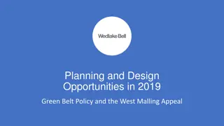 Green Belt Policy and Development Opportunities in 2019