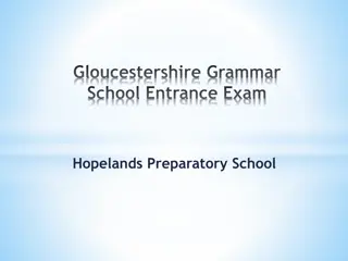 Entrance Exam Guide for Gloucestershire Grammar School