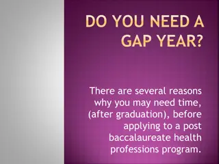 Maximizing Your Gap Year Before Applying to Health Professions Programs