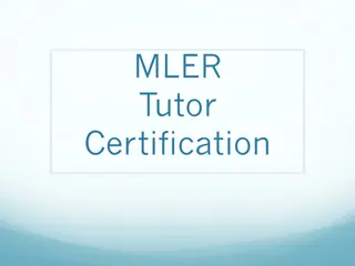 MLER Tutor Program Overview