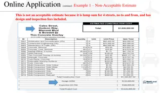 Best Practices for Contractors: Examples of Acceptable and Non-Acceptable Estimates and Bids