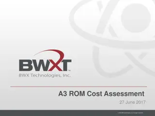 A3 ROM Cost Assessment & Full Scale Test Estimate