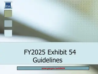 GSA Exhibit 54 Guidelines for Space Budget Justifications