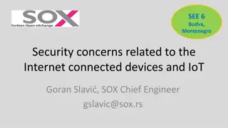 Security Concerns and Future Challenges of Internet Connected Devices in Budva, Montenegro