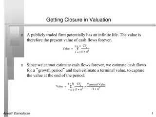 Terminal Value in Valuation