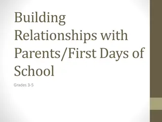 Building Strong Relationships with Parents in Grades 3-5: First Days of School Guide