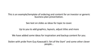 Effective Business Plan Presentation Template