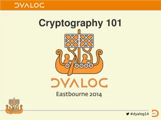 Cryptography Basics and Toolbox