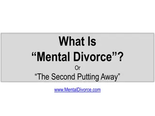 Mental Divorce and God's Marriage Law