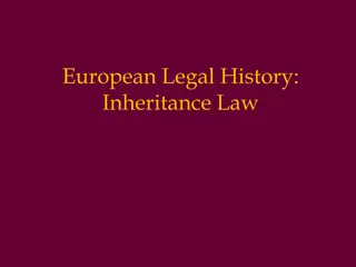 Evolution of Inheritance Law in European Legal History