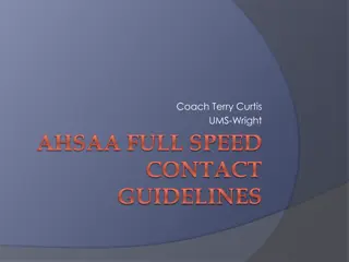 AHSAA Football Contact Guidelines & Regulations