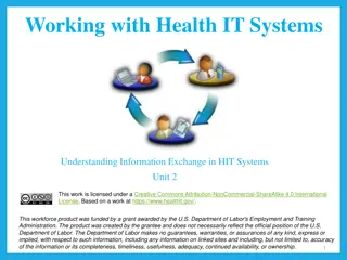 Understanding Health IT Information Exchange