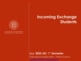 Guide for Incoming Exchange Students at UNIBO - AY 2023-24 Semester 1