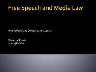 Freedom of Expression in International Legal Perspectives