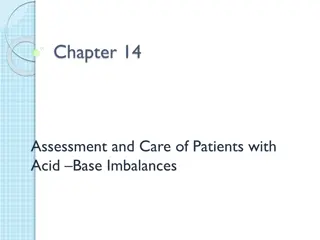 Acid-Base Balance in Patients