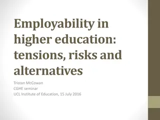 Exploring Employability in Higher Education: Tensions, Risks, and Alternatives