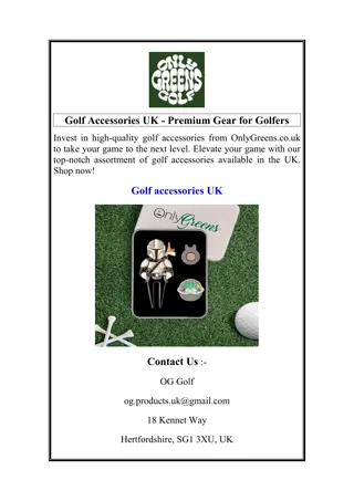 Golf Accessories UK - Premium Gear for Golfers