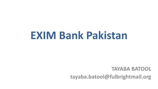 Overview of EXIM Bank Pakistan and its Export Credit Facilities