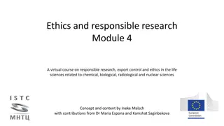 Responsible Research & Ethics in Life Sciences Module 4