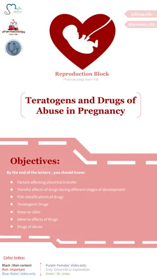 The Impact of Drugs on Pregnancy Development