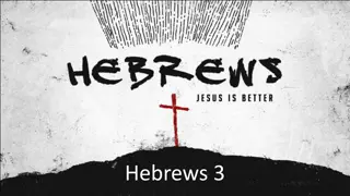 Reflections on Hebrews 3 and The Definitional Standard