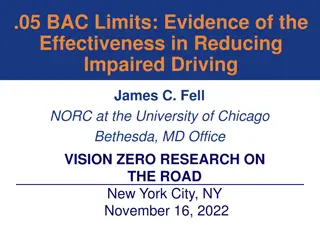 Effectiveness of Lower BAC Limits in Reducing Impaired Driving