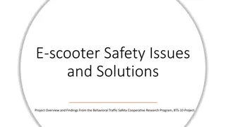 E-scooter Safety Issues and Solutions Project Overview